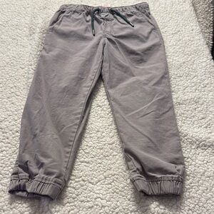 Tommy Bahama Gray Sweatpants with Relaxed Fit and Elastic Cuffs